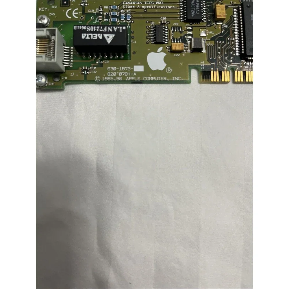 Vintage Apple Ethernet CS II Twisted-Pair Card 820-0784-A Comm Slot II Mac
